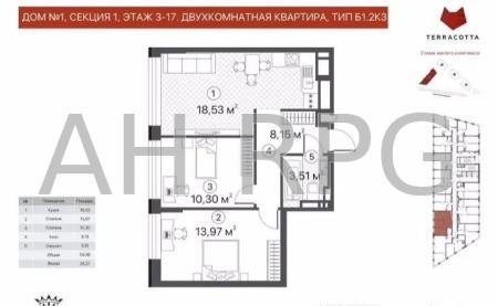 Продам 2-кімнатну квартиру в новобудові, ЖК Terracotta