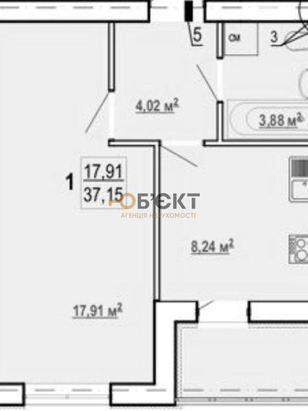 Продам 1-кімнатну квартиру в новобудові, ЖК «Гідропарк»