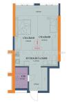 Продам 2-комнатную квартиру в новостройке, ЖК «Куликовский», 52 м², без внутренних работ