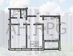 Продам 2-кімнатну квартиру, ЖК Navigator 2, 72.05 м², косметичний ремонт