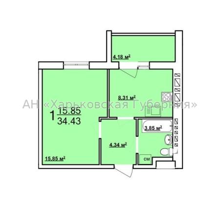 Продам 1-комнатную квартиру в новостройке