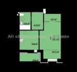 Продам 1-комнатную квартиру, ЖК «Мира», 40 м², капитальный ремонт