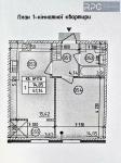 Продам 1-кімнатну квартиру, ЖК Нова Англія, 41 м², без ремонту