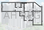 Продам 2-кімнатну квартиру, ЖК Navigator 2, 76.96 м², косметичний ремонт