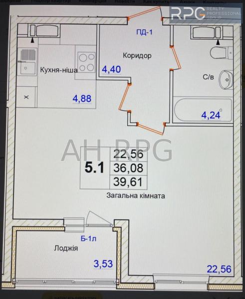 Продам 1-кімнатну квартиру в новобудові, ЖК Одеський бульвар