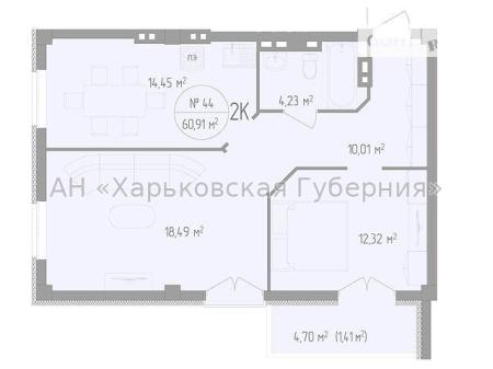 Продам 2-комнатную квартиру в новостройке, ЖК «Феличита»