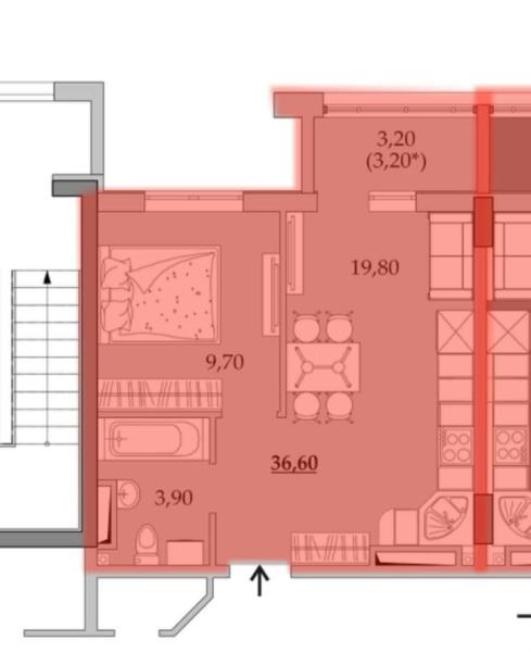 Продам 1-кімнатну квартиру в новобудові, ЖК «Таїровські сади»