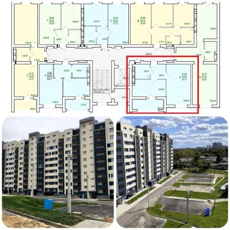 1 room flat in newbuilding for sale, Residential complex «Pobedy 86»