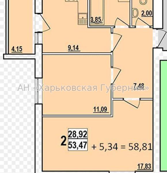 Продам 2-комнатную квартиру в новостройке, ЖК «Мира 2»