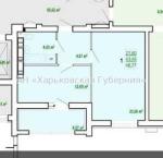 Продам 1-комнатную квартиру в новостройке, ЖК «Сказка», 46.77 м², без внутренних работ