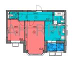 Продам 2-кімнатну квартиру в новобудові, ЖК Чарівне Місто, 56.63 м², без ремонту