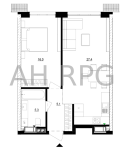 Продам 1-кімнатну квартиру, ЖК Русанівська Гавань, 54 м², без внутрішніх робіт