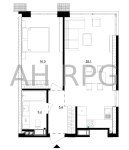 Продам 1-кімнатну квартиру, ЖК Русанівська Гавань, 54 м², без внутрішніх робіт