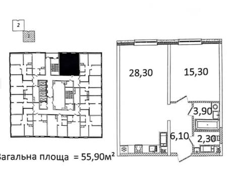 Продам 1-кімнатну квартиру