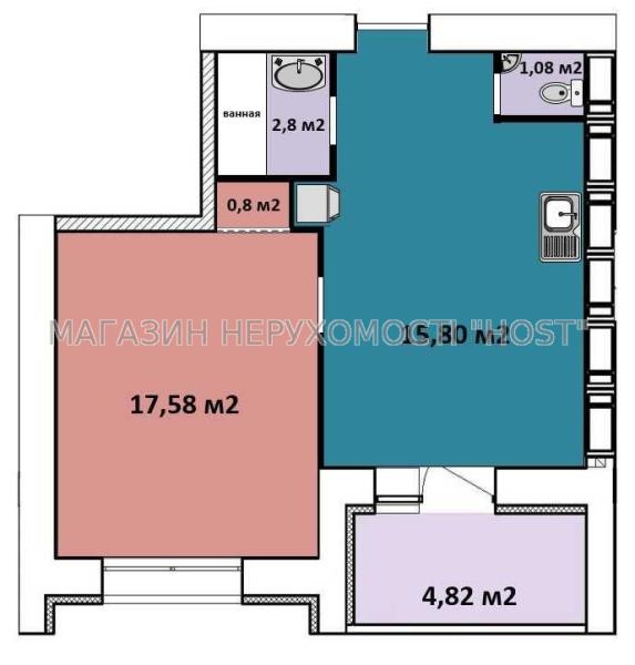 Продам 1-кімнатну квартиру в новобудові, ЖК «Левада-2»