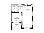 Продам 1-кімнатну квартиру, ЖК Kub29, 46 м², без ремонту