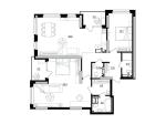 Продам 2-кімнатну квартиру, ЖК Kub29, 111 м², без ремонту