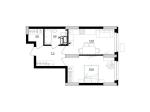 Продам 1-кімнатну квартиру, ЖК Kub29, 44.10 м², без ремонту