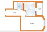 Продам 1-кімнатну квартиру, ЖК Оберіг 2, 38.80 м², без ремонту