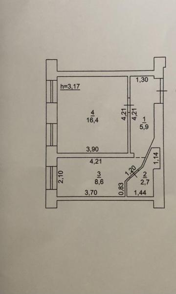 Продам 1-комнатную квартиру