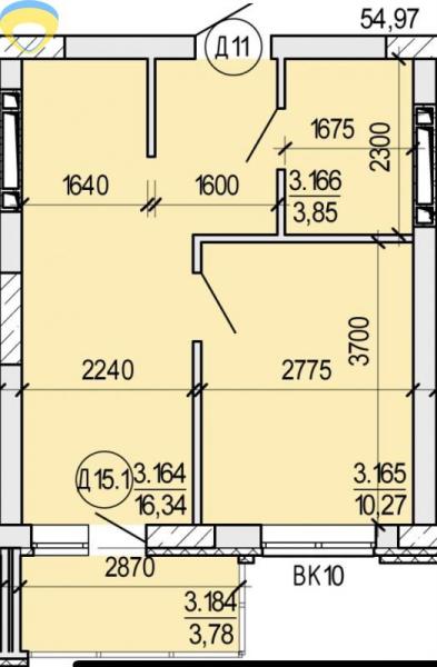 Продам 1-комнатную квартиру, ЖК «Акварель 4»