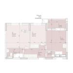 Продам 2-кімнатну квартиру, ЖК Дніпровська Мрія, 56.45 м², без внутрішніх робіт
