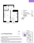 Продам 1-кімнатну квартиру, ЖК One House, 39.40 м², без ремонту