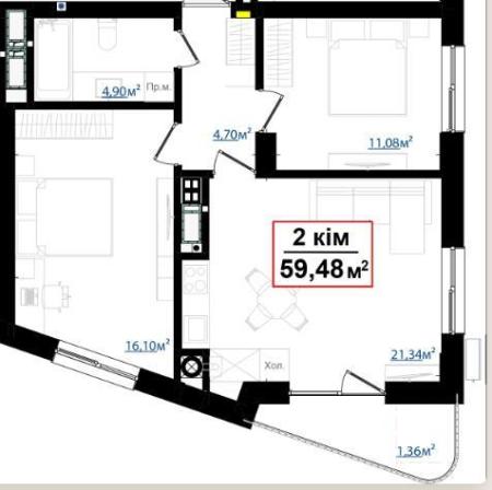 Продам квартиру незданий новобуд