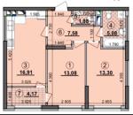 Продам 2-кімнатну квартиру, ЖК Seven, 62.30 м², без ремонту
