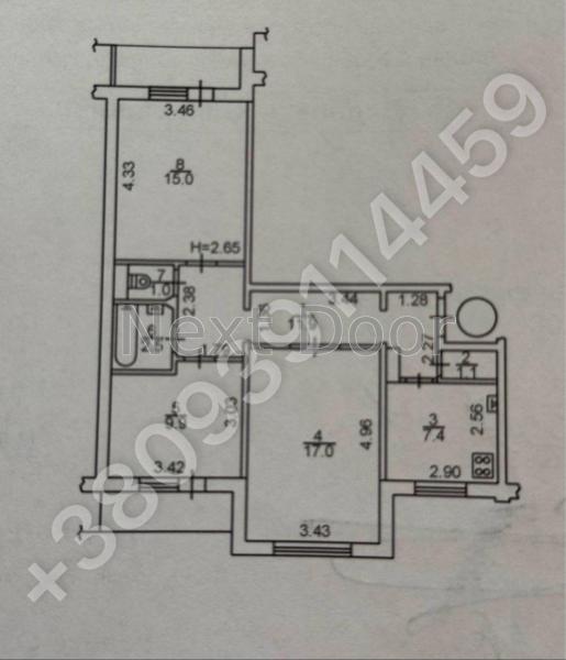 Продам 3-кімнатну квартиру