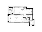 Продам 1-кімнатну квартиру, ЖК Kub29, 55.50 м², без ремонту