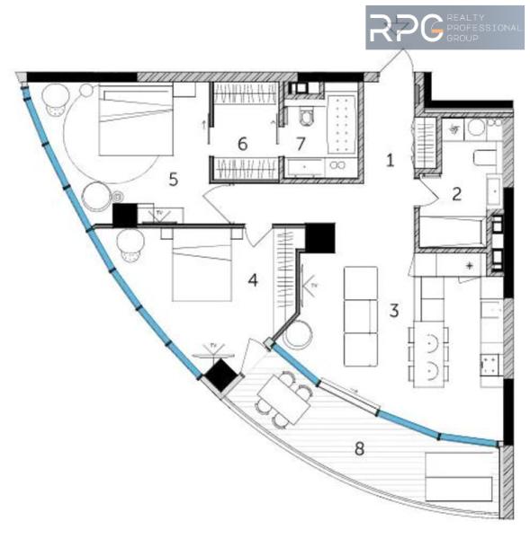 Продам 2-кімнатну квартиру в новобудові, ЖК Taryan Towers