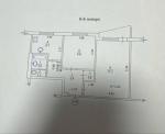 Продам 2-комнатную квартиру, 49 м², без отделочных работ