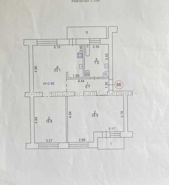Продам 3-комнатную квартиру