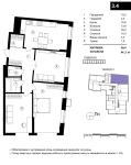 Продам 3-кімнатну квартиру, ЖК One House, 88.70 м², без ремонту