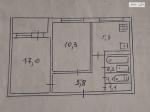 Продам 2-кімнатну квартиру, 45.60 м², радянський ремонт