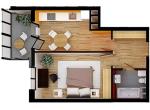 Продам 1-комнатную квартиру, ЖК&nbsp;Шевченковский&nbsp;квартал, 40.63 м², без внутренних работ