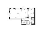 Продам 1-кімнатну квартиру, ЖК Kub29, 67.20 м², без ремонту