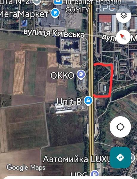 Продам ділянку під забудову нежитлової нерухомості