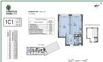 Продам 1-кімнатну квартиру, ЖК Dibrova Park, 44 м², без внутрішніх робіт