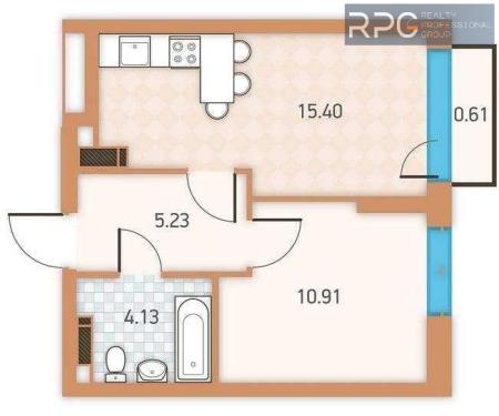 Продам 1-кімнатну квартиру, ЖК Twin House