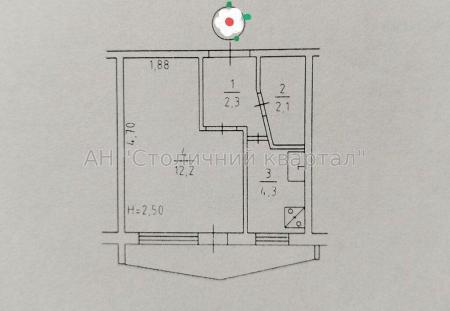 Продам 1-кімнатну квартиру
