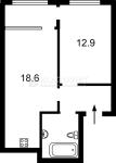 Продам 1-кімнатну квартиру, ЖК Seven, 45.30 м², без внутрішніх робіт