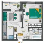 Продам 1-кімнатну квартиру, ЖК «Сирецькі сади», 48.50 м², без оздоблювальних робіт