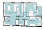 Продам 2-кімнатну квартиру, ЖК Tetris Hall, 109.50 м², без ремонту