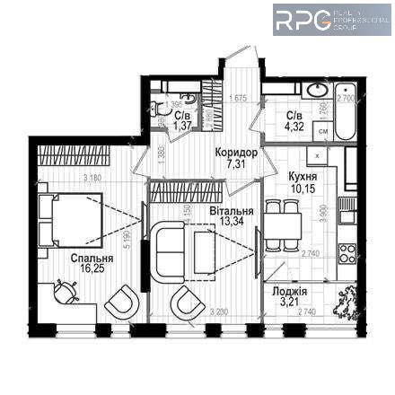 Продам 2-кімнатну квартиру, ЖК пр-т Науки 58