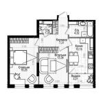 Продам 2-кімнатну квартиру, ЖК пр-т Науки 58, 56 м², без внутрішніх робіт