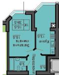 Продам 1-кімнатну квартиру, ЖК Sofia Nova, 39.60 м², без ремонту