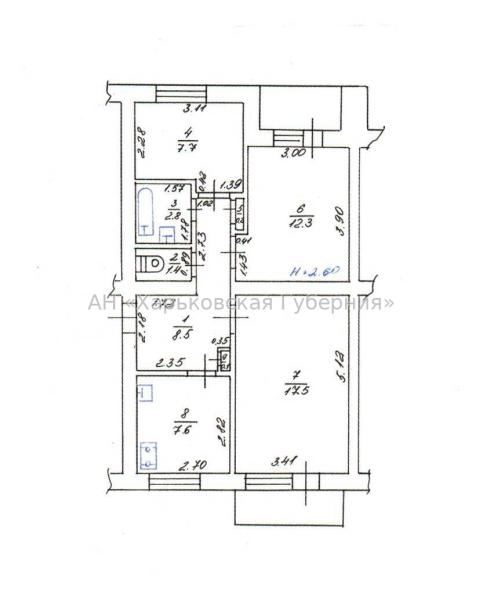 Продам 3-комнатную квартиру