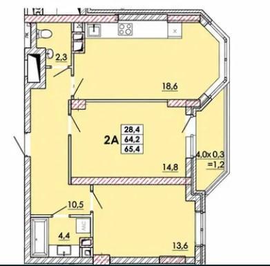 Продам 2-кімнатну квартиру в новобудові, ЖК&nbsp;«Real&nbsp;Park»